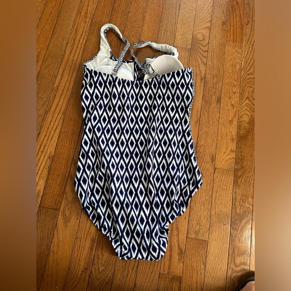 Coastal Blue One Piece Tummy Control Swimsuit - Picture 2 of 3